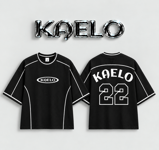 K22 Black Oversized T-Shirt
