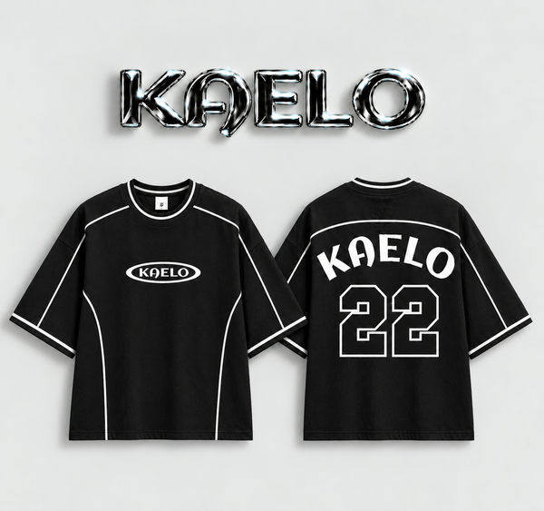 K22 Black Oversized T-Shirt