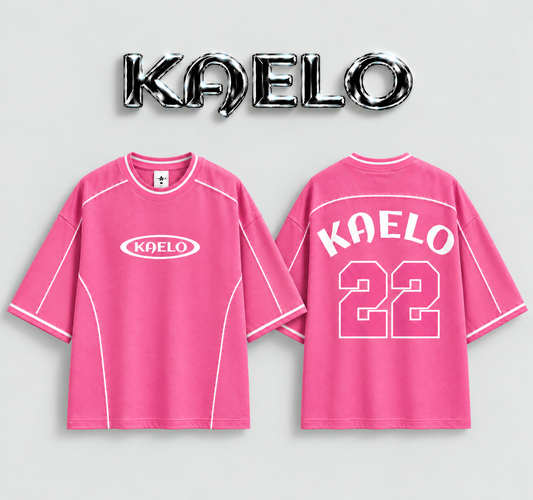 Pink K22 Oversized T-Shirt